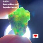7.80ct Emerald Crystal from Laghman – A Compact Gem with Natural Charm