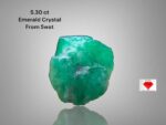 5.30 ct Swat Emerald Crystal (10.01 × 9.29 × 7.32 mm) – Natural Green Beauty from Pakistan’s Gem Valley
