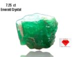 7.25ct Swat Emerald Crystal: Pure Green Beryl in Natural Form