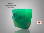 8.65 ct Swat Emerald Crystal (10.93 × 9.13 × 9.07 mm) – Natural Green Vitality from the Mountains of Pakistan