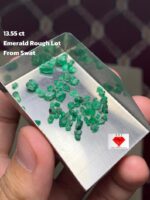 13.55ct Swat Emerald Rough: Nature’s Pristine Gem