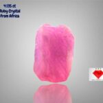 4.135ct African Ruby Crystal – Natural Beauty in a Compact, Vivid Red Form