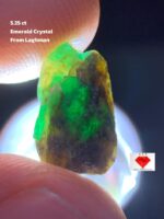 5.25ct Emerald Crystal from Laghman – A Fine Natural Stone