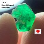 Delicate Elegance: 1.26 Carat Emerald Crystal from Swat Valley, Pakistan