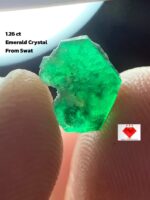 Delicate Elegance: 1.26 Carat Emerald Crystal from Swat Valley, Pakistan