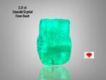 Elegant & Rare: 2.21ct Emerald Crystal from Swat (9.04 x 6.97 x 4.27 mm)