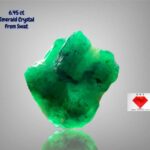 6.45 ct Swat Emerald Crystal (12.61 × 10.73 × 7.22 mm) – Untreated Raw Green Beryl from the Swat Valley, Pakistan
