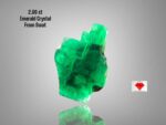 The Elegant 2.00 ct Swat Emerald Crystal: A Balanced Gem of Natural Beauty