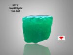 Natural Elegance: 4.07ct Emerald Crystal from Swat (7.21 x 8.96 x 8.73 mm)