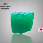 Natural Elegance: 4.07ct Emerald Crystal from Swat (7.21 x 8.96 x 8.73 mm)