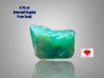 9.70 ct Swat Emerald Crystal (11.79 × 9.75 × 6.60 mm) – Natural Green Brilliance from Pakistan’s Emerald Belt