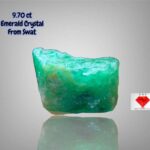 9.70 ct Swat Emerald Crystal (11.79 × 9.75 × 6.60 mm) – Natural Green Brilliance from Pakistan’s Emerald Belt