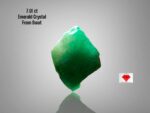 Natural Geometry in Green: 7.01ct Swat Emerald Crystal