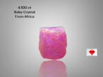 4.100ct African Ruby Crystal: Small Size, Big Presence