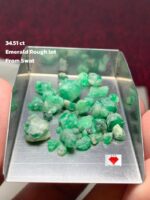 34.51ct Swat Emerald Rough Lot – Naturally Sculpted, Ready for Transformation