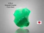 3.70 ct Swat Emerald Crystal (11.42 × 9.59 × 6.27 mm) – Natural Green Beryl from the Valley of Gems
