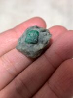 41-Carat Emerald Specimen from Swat: A Mid-Sized Crystal with Vibrant Color (25.10 × 21.00 × 10.70 mm) - Image 2