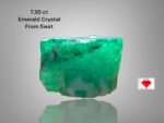 Vibrant 7.20ct Emerald Crystal from Swat Valley, Pakistan