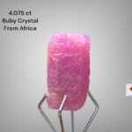 Unveiling the Beauty of a 4.075ct African Ruby Crystal: 11.31 x 5.62 x 4.99mm