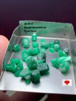 33.30ct Swat Emerald Rough Lot: Natural Green Treasures from the Mountains of Pakistan