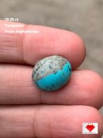 10.25 ct Afghan Turquoise Cabochon: A Small Gem with Distinctive Charm