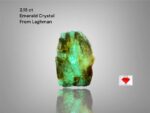 2.15ct Laghman Emerald Crystal: Compact Afghan Gem with Vibrant Green