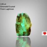 2.15ct Laghman Emerald Crystal: Compact Afghan Gem with Vibrant Green
