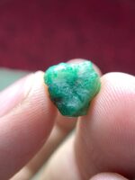 6.96ct Natural Emerald Crystal – Swat Pakistan | Raw Uncut Green Gemstone 10.10×10.78×8.96mm - Image 6