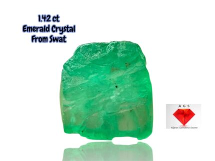 Brilliant 1.42ct Swat Emerald Crystal – Compact Elegance in Natural Green (6.78 x 5.98 x 3.18mm)