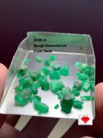 22.65 ct Untreated Emerald Lot from Swat (7.92 × 7.20 × 4.07 mm): Nature’s Finest in Miniature
