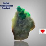 80.0 ct Emerald Specimen from Swat Valley (43.97 × 30.82 × 12.58 mm): A Gem of Natural Grandeur