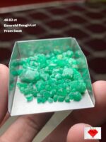 48.82 Carat Swat Valley Emerald Rough Lot – Premium Natural Material