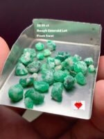38.95ct Swat Emerald Rough Lot – Untreated Natural Gemstones | 9.37 x 6.20 x 5.27 mm
