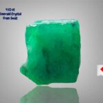 Vibrant 4.10ct Swat Emerald Crystal with Classic Hexagonal Shape