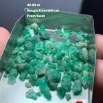 42.40ct Emerald Rough Lot from Swat: Pristine Natural Beauty in Every Piece
