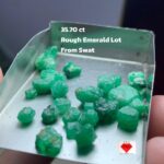 35.70ct Emerald Rough Lot from Swat: Natural Beauty in Every Piece