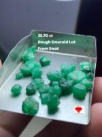 35.70ct Emerald Rough Lot from Swat: Natural Beauty in Every Piece