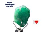 7.340ct Swat Emerald Crystal – Natural Green Beauty from Pakistan (13.86 x 10.34 x 6.63mm)