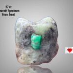 97 ct Natural Emerald Specimen from Swat — Deep Green Collector’s Crystal