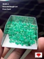Discovering the Beauty of a 38.80 ct Swat Emerald Rough Lot