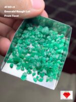 Explore the 47.60 ct Rough Emerald Lot from Swat Valley, Pakistan
