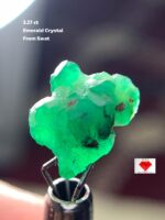 The Natural Brilliance of a 3.27 Carat Swat Emerald Crystal