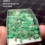 A Stunning 80.50-Carat Rough Emerald from Swat