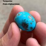 Magnificent 37.85 ct Afghan Turquoise Cabochon – 23.55 × 17.75 × 11.45 mm