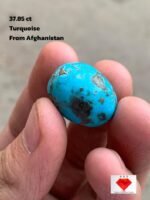 Magnificent 37.85 ct Afghan Turquoise Cabochon – 23.55 × 17.75 × 11.45 mm