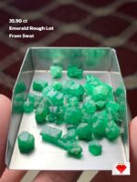 35.90 Carat Emerald Rough Lot from Swat