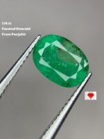 1.14ct Faceted Panjshir Emerald: Vivid Green Gemstone from Afghanistan