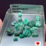 32.65 CT Swat Emerald Lot – Natural Rough Gemstones