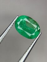 1.14ct Faceted Panjshir Emerald: Vivid Green Gemstone from Afghanistan - Image 6