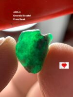 4.30 ct Swat Emerald Crystal – Natural Beauty from the Mountains of Pakistan